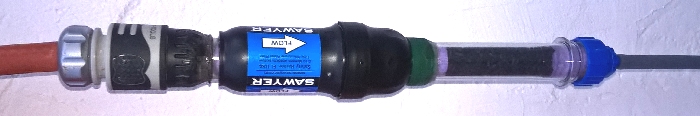 Diy-Adapter fr Schlauchanschluss mit Vorfilter und Kohlenachfilter