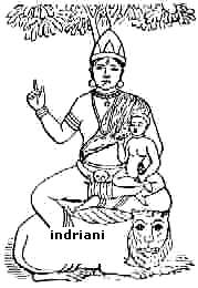 Indrani mit Kind