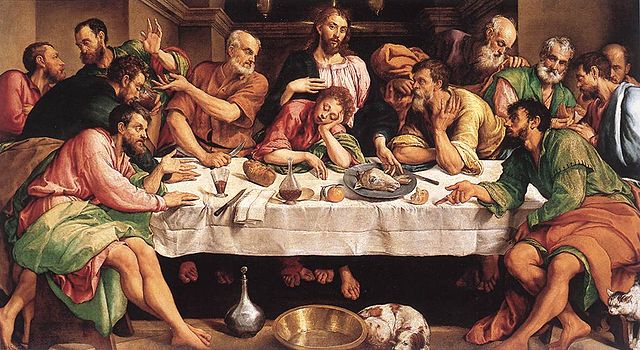 Letztes Abendmahl von Jacopo Bassano