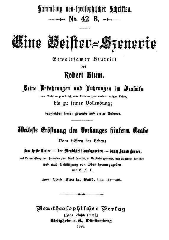 Titelblatt 1. Auflage 1898